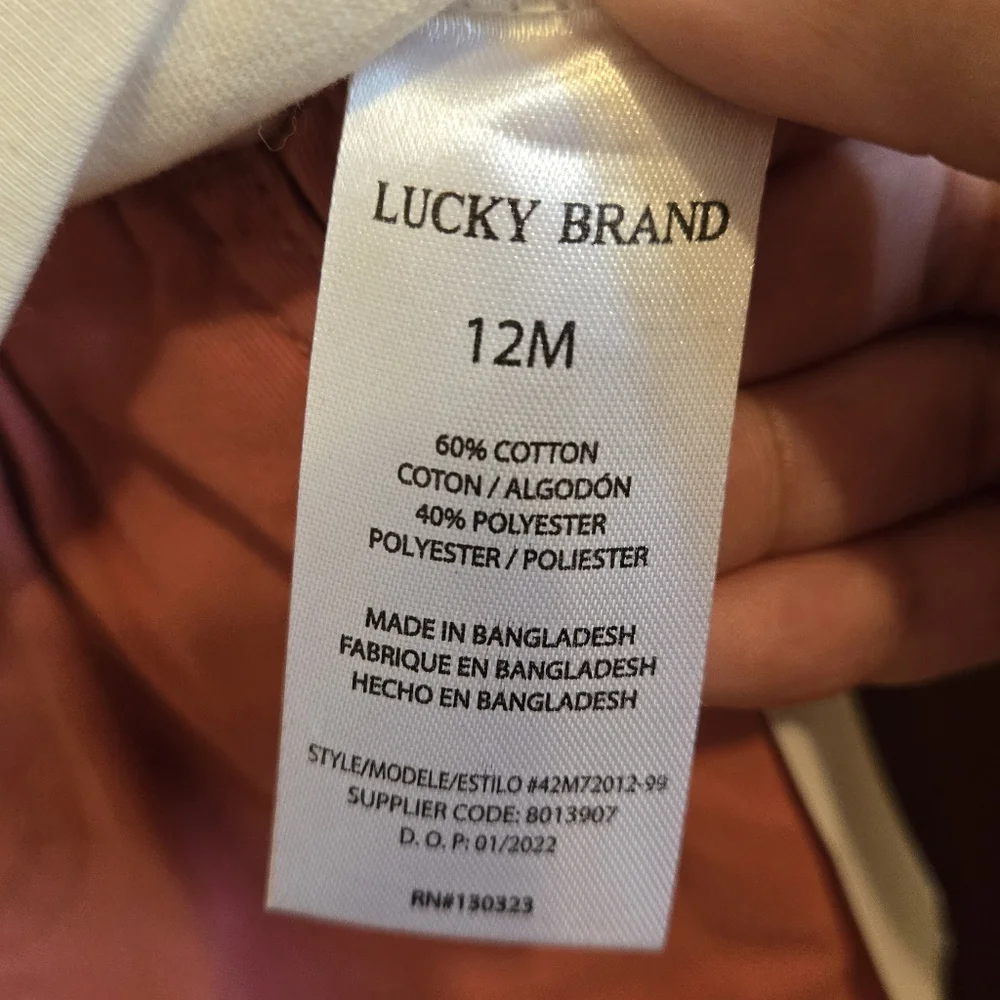 Lucky Brand nwt tag
